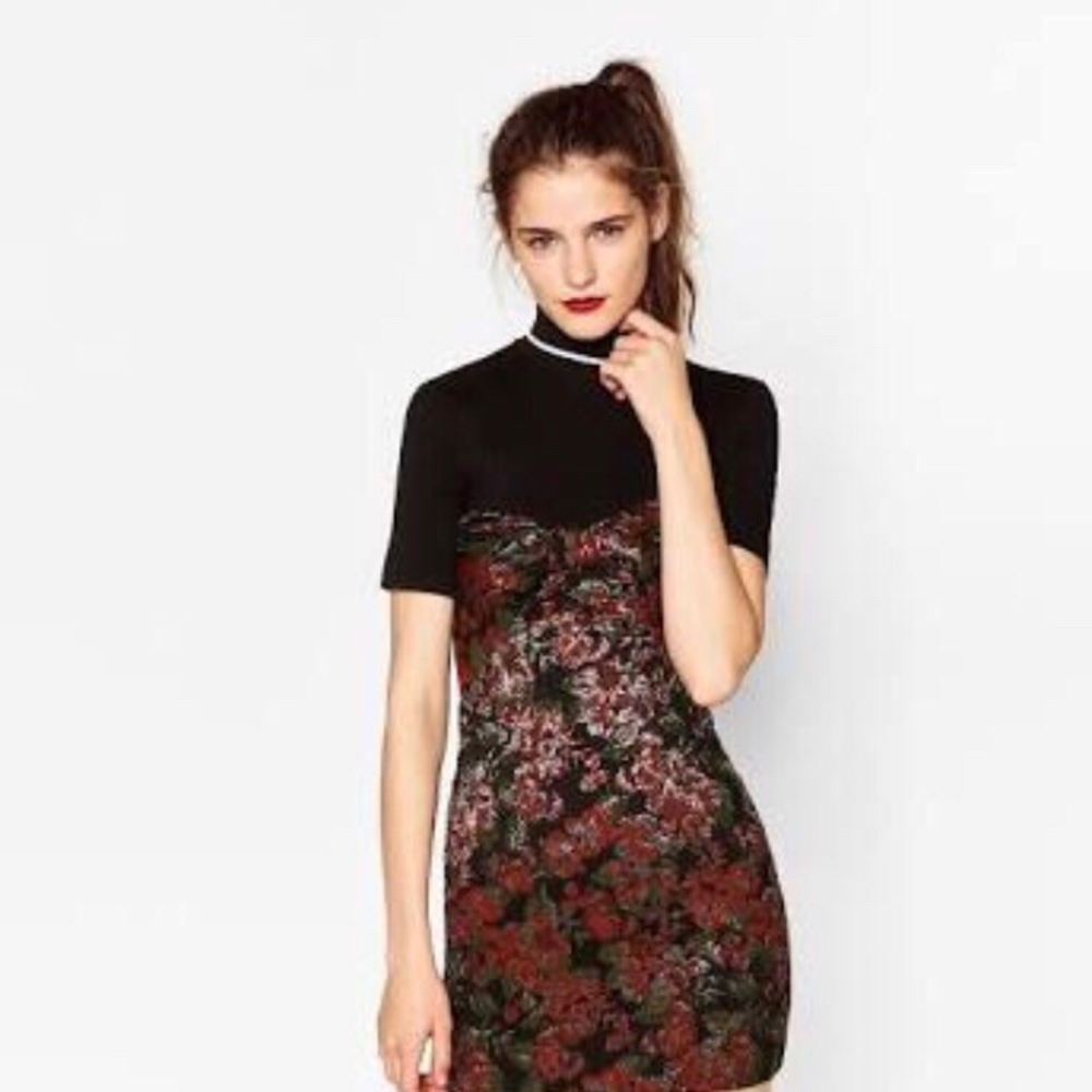 Zara jacquard dress size M - Picture 1 of 3